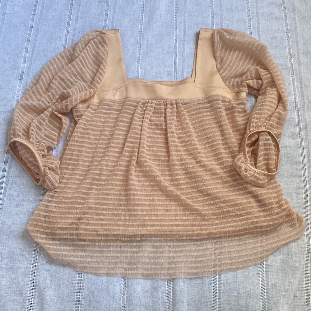 Lovely!! Anthropologie Soft Textured Lined Blouse - Picture 6 of 15